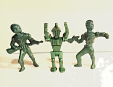 3 Alien Astronaut Figures Archer AJAX Spacemen 1950s Vintage SPACE INVASION