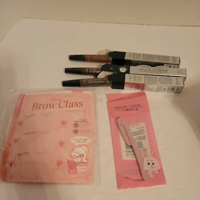 Eyebrow Stencils Mini Brow Class Drawing Guide Template With 3 Tints And Tool 