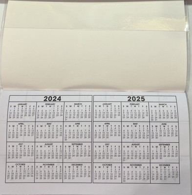 Look! sale-price reduced 2024-2025-24 month datebook, pocket calendar-not  alone | ebay