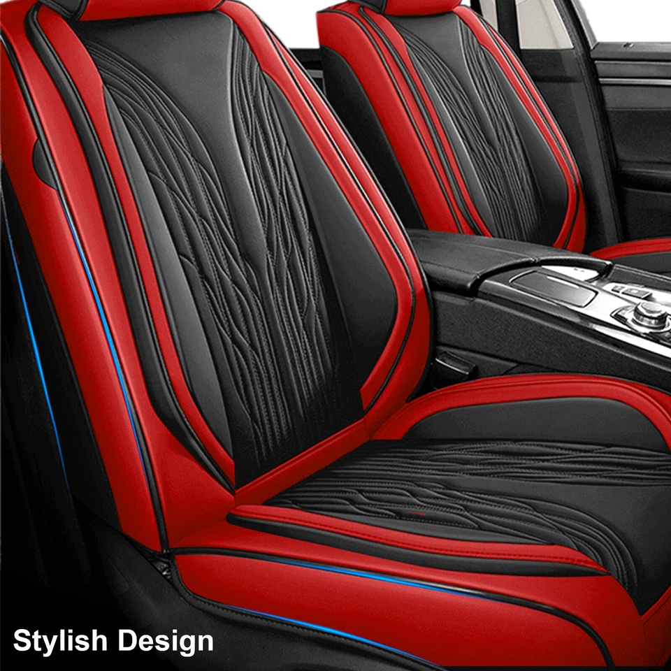 For Hyundai Tucson/Elantra/Accent Car Seat Cover Leather Front Rear Seat - Image 4 of 4