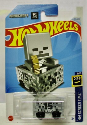 De Minecraft Hot Hot Wheels Minecart 2024 HOT WHEELS H CASE