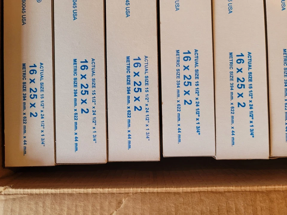 AIR HANDLER 6B950 Pleated Air Filter,16x25x2,MERV 8 6B950 Free Ship Lower 48 - Image 3 of 4