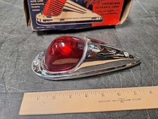 Pathfinder Vintage Red Glass Lens Marker Cab Fender Light New In The Box 6 Volt