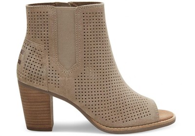 toms women's majorca peep toe mid calf boot