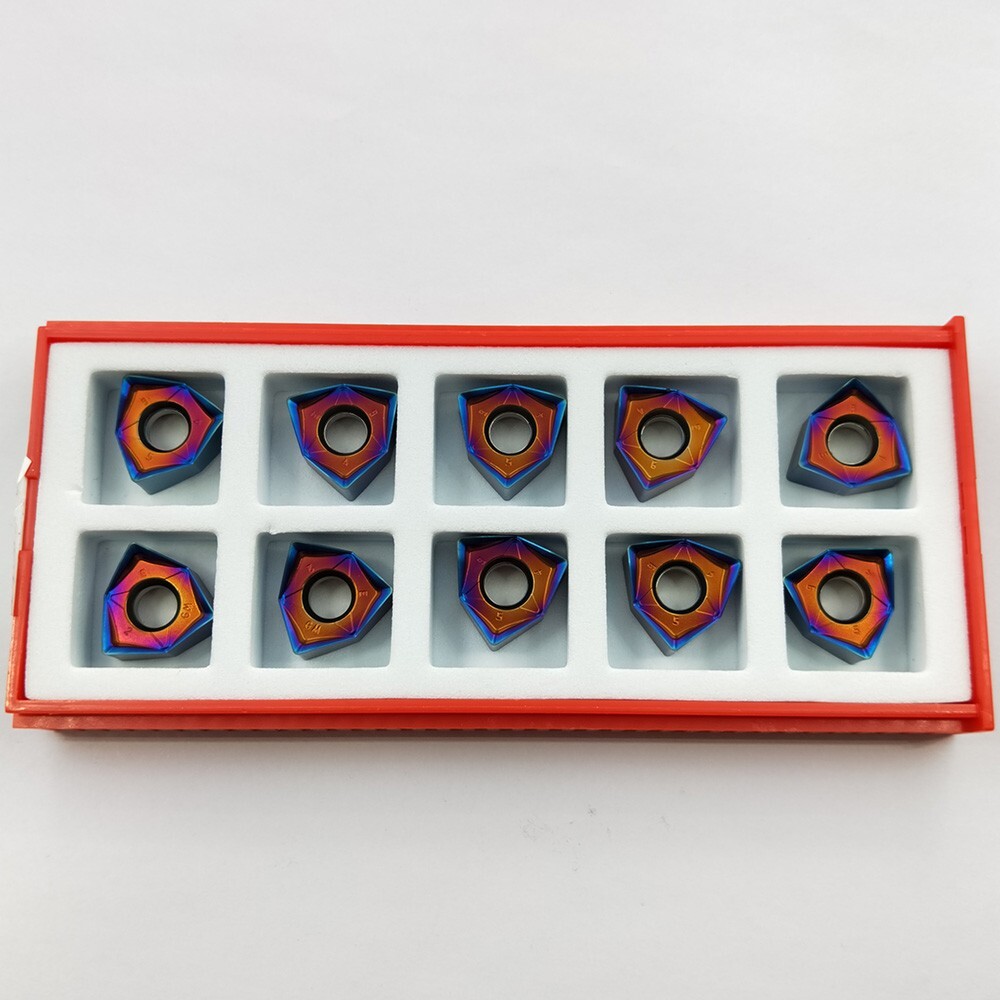 HRC50 WNMU080608EN-GM ZIMI-CNC 90 deg End mill Milling insert For MFWN90 holder