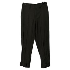 A New Day Ankle Pants Women's Sz 6 Slim Army Green Rolled Cuffs Center Seam