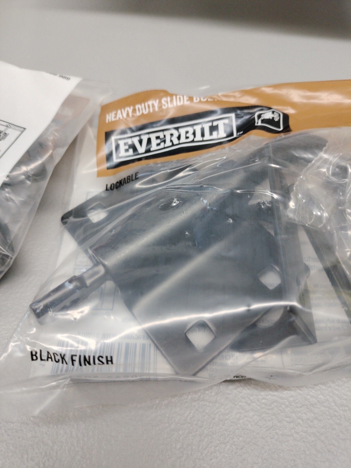 Everbilt Heavy Duty Gate Slide Bolt Latch Black 5" 568989 BONUS VALUE 2