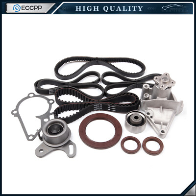 Timing Belt Kit Water Pump W/ V-Belt For Hyundai Accent 1.6L DOHC 2001-2011