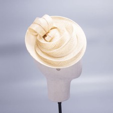 Women Elegant Sinamay Wedding Occasion Church Fascinator Party Headpiece Hat