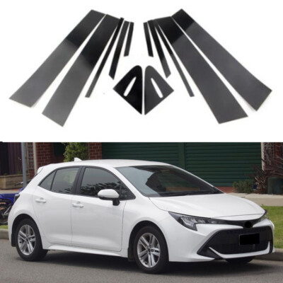 Window Pillar Post Trim Black For Toyota Auris Hatchback 2018-2020