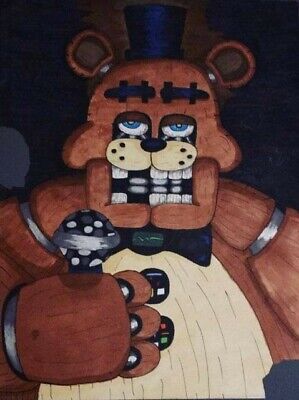 9 x 12 Fnaf fan art Freddy fazbear DB