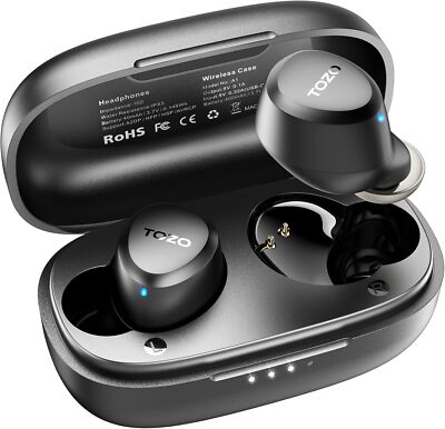 	TOZO A1 Mini Wireless Earbuds Bluetooth 5.3 in Ear Light-Weight Headphones	
