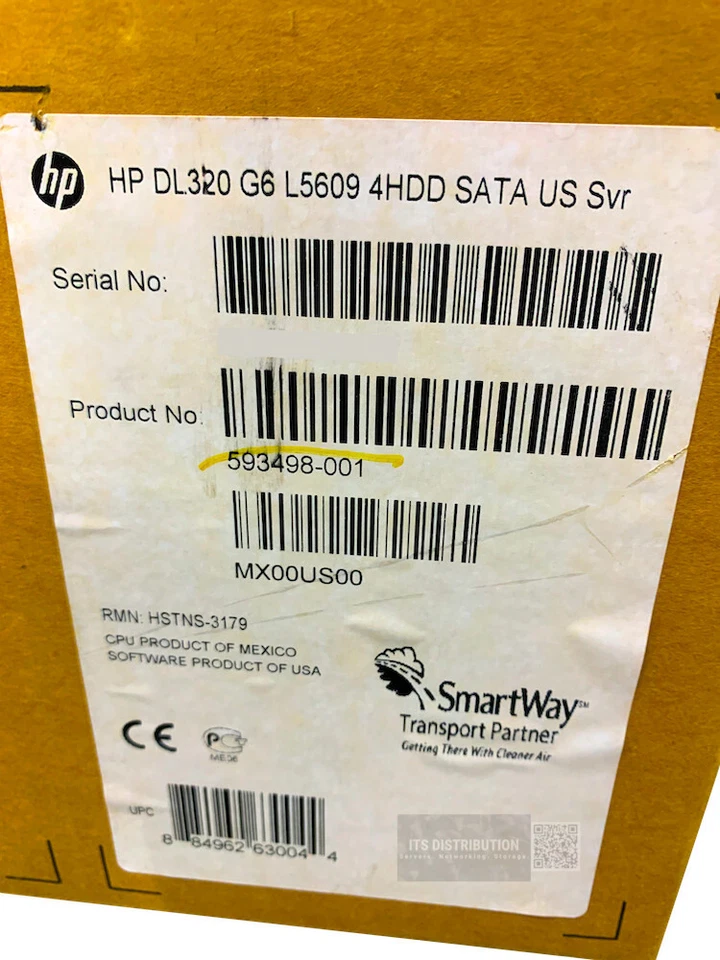 593498-001 I Brand New Sealed HP ProLiant DL320 G6 4HDD 1U SATA Rack Server - Image 2 of 4