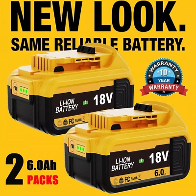 For DeWalt 18V Battery 8.0Ah 6.0Ah XR slide Li-ion DCB184 DCB182 DCB183