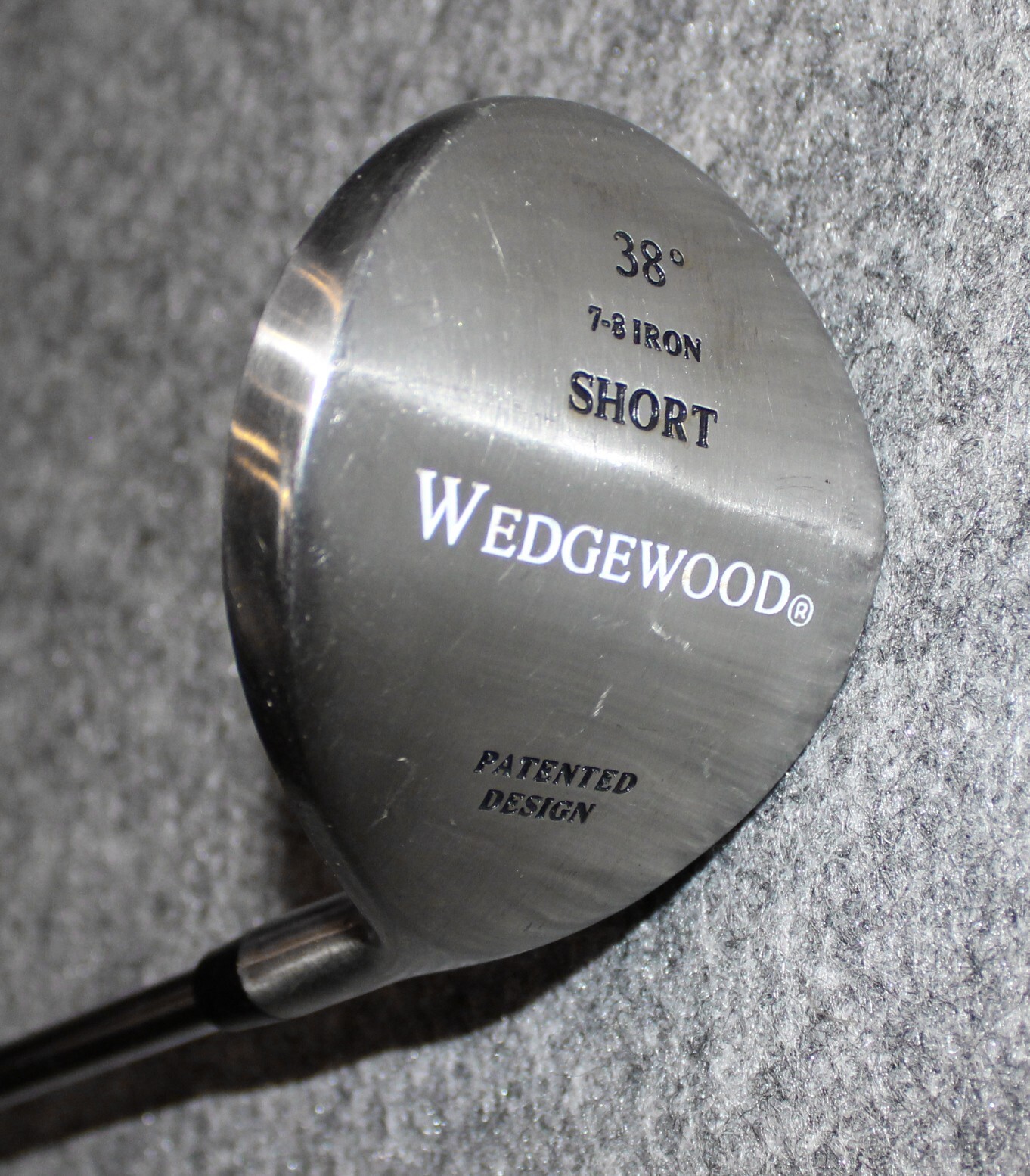 WEDGEWOOD GOLF HYBRID 38° 78 SHORT IRON CLUB 39" RH Stiff Flex Steel