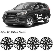 Set of 4 16" Wheel Covers Snap On Fits R16 Tire & Steel Rim For Honda CR-V CRV