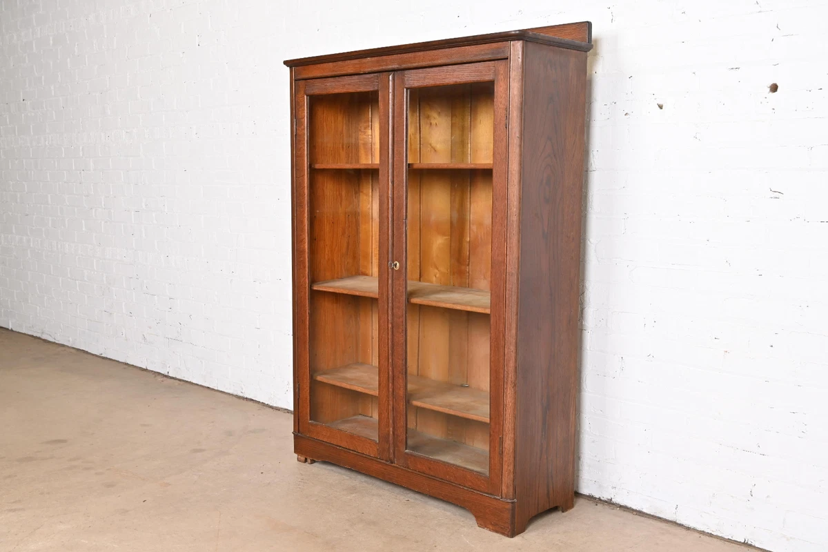 Oak sale bookcase ebay