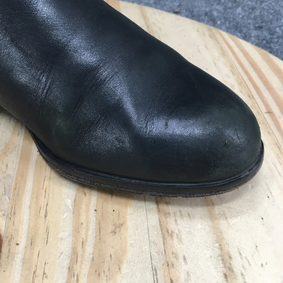 Botas Via Spiga para mujer 7 M Philippa hasta la rodilla cremallera lateral botas de montar cuero negro Foto 4 de 4