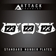 Attack Graphics Number Plate Backgrounds For Honda CR250R 2001