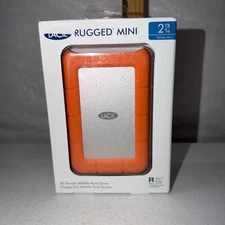LaCie LAC9000298 Rugged Mini 2TB External Hard Drive - Orange