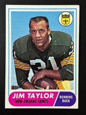 Vintage 1968 Topps Jim Taylor #160 Green Bay Packers HOF EX/NM