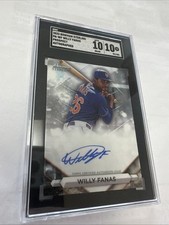 2023 Bowman Sterling Willy Fanas Prospect Auto Autograph #PA-WF Mets SGC 10 Mets