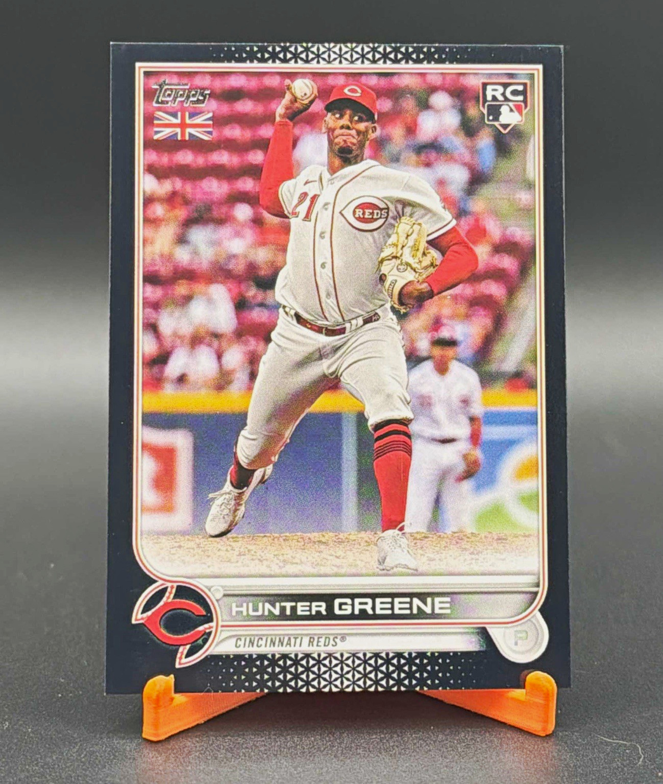 Topps 2022 UK Edition Hunter Greene RC #148 Black Serial Numbered /125 REDS