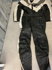 motorrad lederkombi Tc schwabenleder gebrauchter Zustand Gr54 Schwarz Weiß