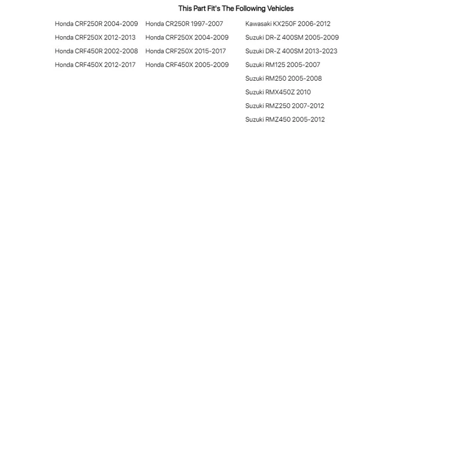 Bujes de horquilla exteriores Race Tech para Honda CRF450X 2005-2009, 2012-2017 Foto 3 de 4