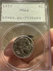 1937 5C Buffalo Nickel OGH Holder