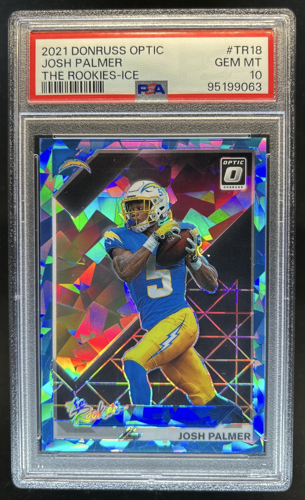 Josh Palmer Panini Donruss Optic the Rookies #TR18 Ice