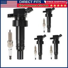 4pcs Ignition Coils Iridium Spark Plugs For 2011-2019 Hyundai Accent 1.6L L4