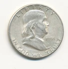 1951 S FRANKLIN SILVER HALF DOLLAR