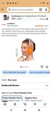 Comfheat Face Heating Pad TMJ Jaw Pain Relief USB Heated Wrap 3 Heat Settings