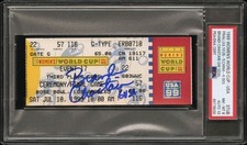 1999 WOMENS WORLD CUP SOCCER FINAL TICKET STUB USA CHINA BRANDI CHASTAIN SIGNED 