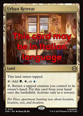 MTG URBAN RETREAT FOIL EXC - URBAN REFUGIO 187 - SPM - MAGIC