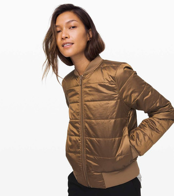 Lululemon Non Stop Reversible Bomber Jacket Womens 2 Puffer Athleisure Sporty