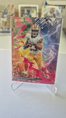 2025 Topps Resurgence Magenta Surge Christian McCaffrey cb-3 # 231 /299