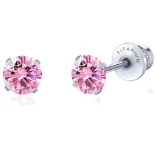 Hypoallergenic G23 Implant Grade Titanium Screw Back Earrings Tragus 20G Heli...