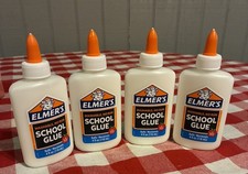 4X Elmers Liquid School Glue Slime Glue  Craft Glue  Washable 4 Oz Ea