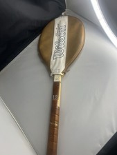 WILSON Chris Evert Autograph Championship 4 1/2 Light Wood Tennis Racket Cover