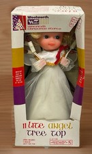 Vtg Woolworth Lighted Angel Christmas Tree Topper Classic Christmas Tree Light