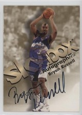 1998-99 Skybox Premium Autographics Bryon Russell Auto 10k8