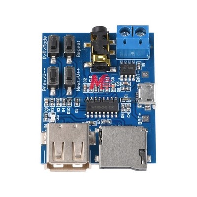 10PCS TF Card U-Disk MP3 Format Decoder Board Decoding Audio Player Module *bn