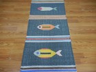 MODERND  ANATOLIA FLATWAVE KILIM GEOMATRIC FISH DESIGND 2x8 RUG — photo 10