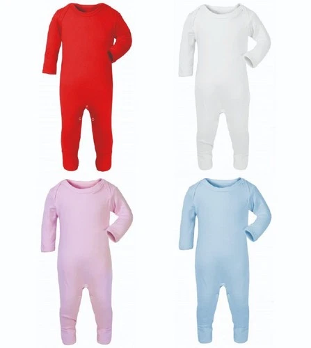 Plain Chest Cotton Babygrow Bodysuit Sleepsuit Romper suit Baby Boy Girl