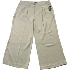 Vince Camuto Wide Leg Dress Pants Beige Cream High Rise Women’s 20W Minimal