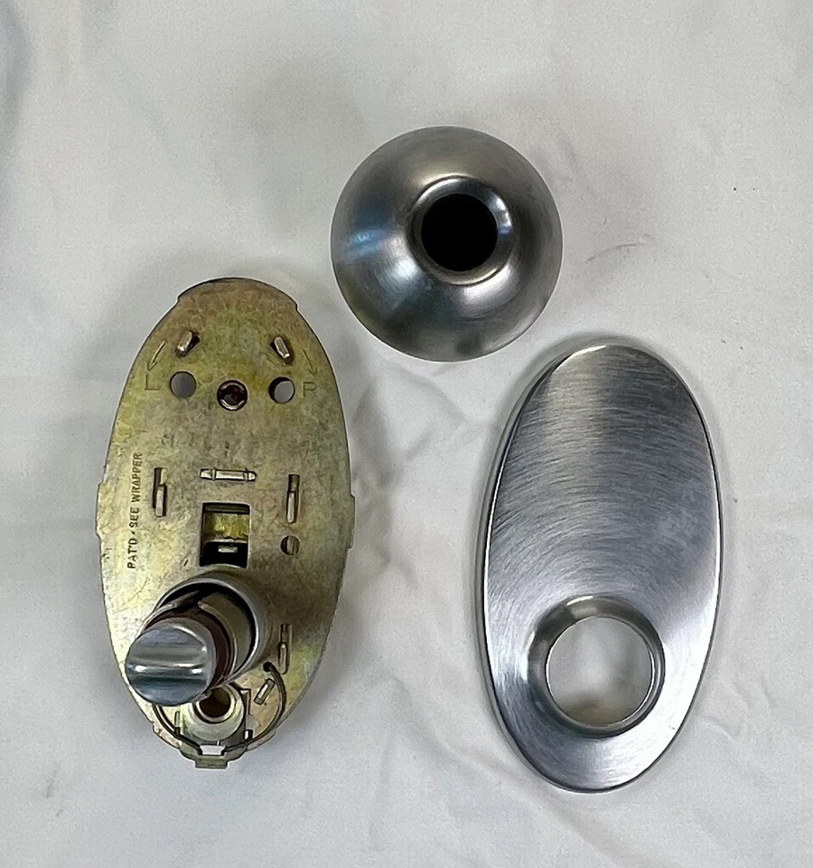  Набор ручек Schlage серии E ВНУТРЕННЯЯ ОТДЕЛКА Орбитальный Ручка Тусклый Хромированный Плавник. аккуратно б/у - Изображение 2 из 4