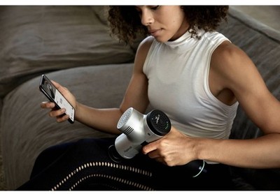 Hyperice Hypervolt  Plus Bluetooth Percussion Massage Gun Device Silver