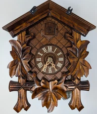 For Parts / Repair: Schneider Wooden Cuckoo Clock, Black Forest, Germany, READ